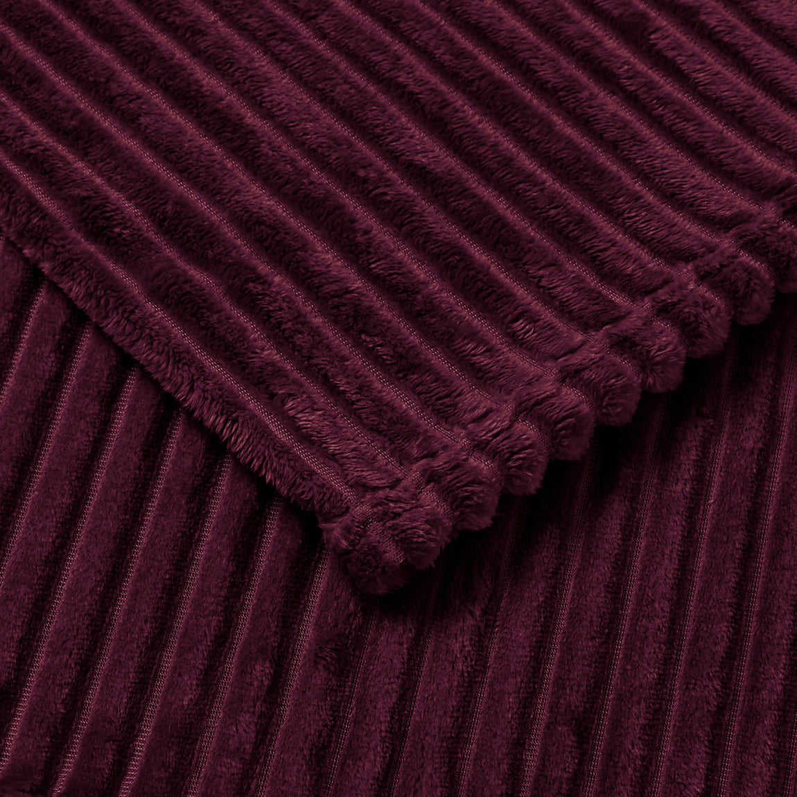 Appletree Morritz Faux Fur 130cmx180cm Throw Burgundy