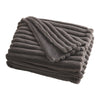 Appletree Morritz Faux Fur 130cm x 180cm Bedspread Charcoal