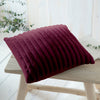 Appletree Morritz Faux Fur 43cmx43cm Filled Cushion Burgundy