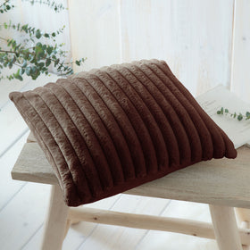 Appletree Morritz Soft Faux Fur 43cm x 43cm Filled Cushion Chocolate