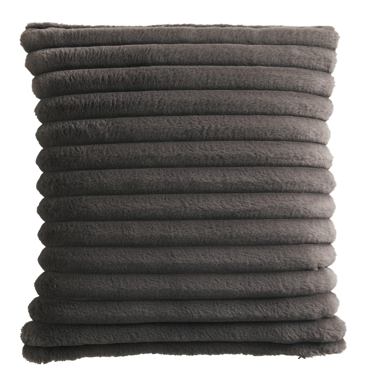 Appletree Morritz Faux Fur Filled Cushion 43cm x 43cm Charcoal