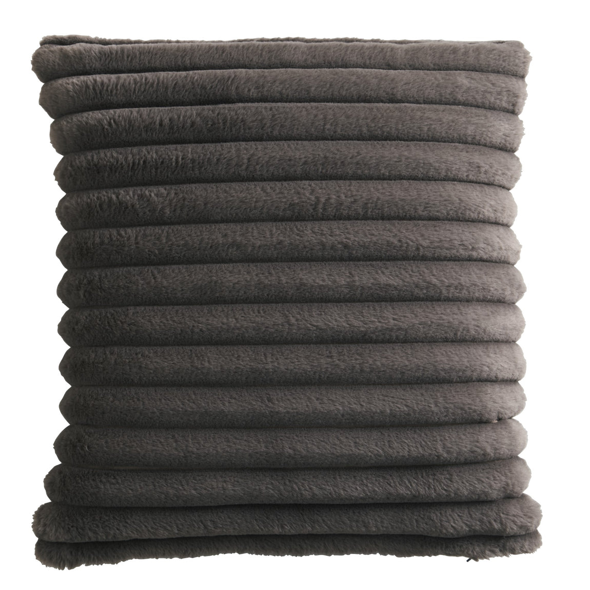 Appletree Morritz Faux Fur Filled Cushion 43cm x 43cm Charcoal