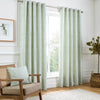 Curtina Marple Thermal Ready Made Eyelet Curtains Sage Green