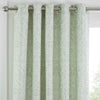 Curtina Marple Thermal Ready Made Eyelet Curtains Sage Green
