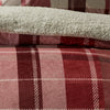 Fusion Mulford Check Duvet Cover Bedding Set Red