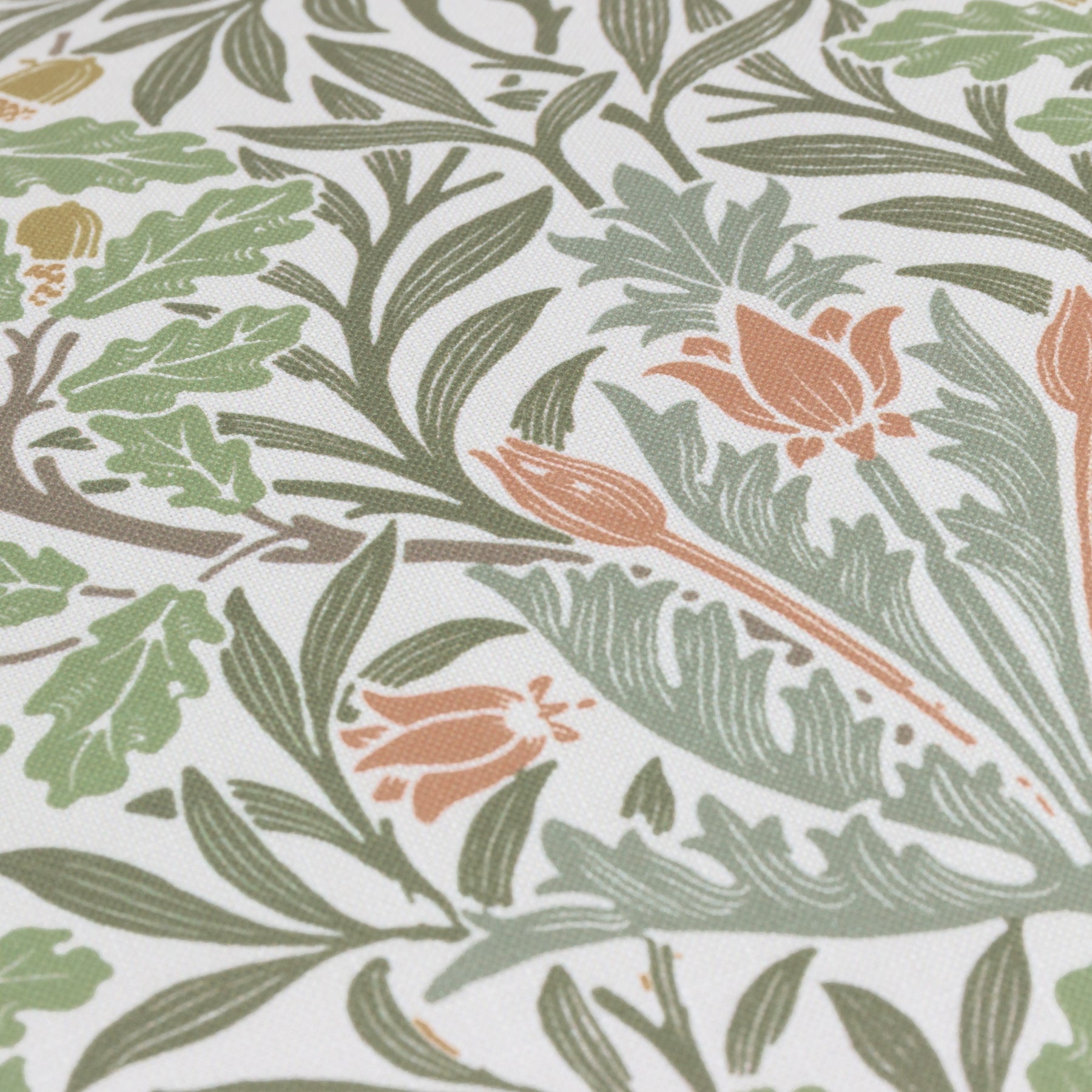 Morris & Co. Multi Acorn Printed Outdoor 45cm x 45cm Filled Cushion Stone Sage