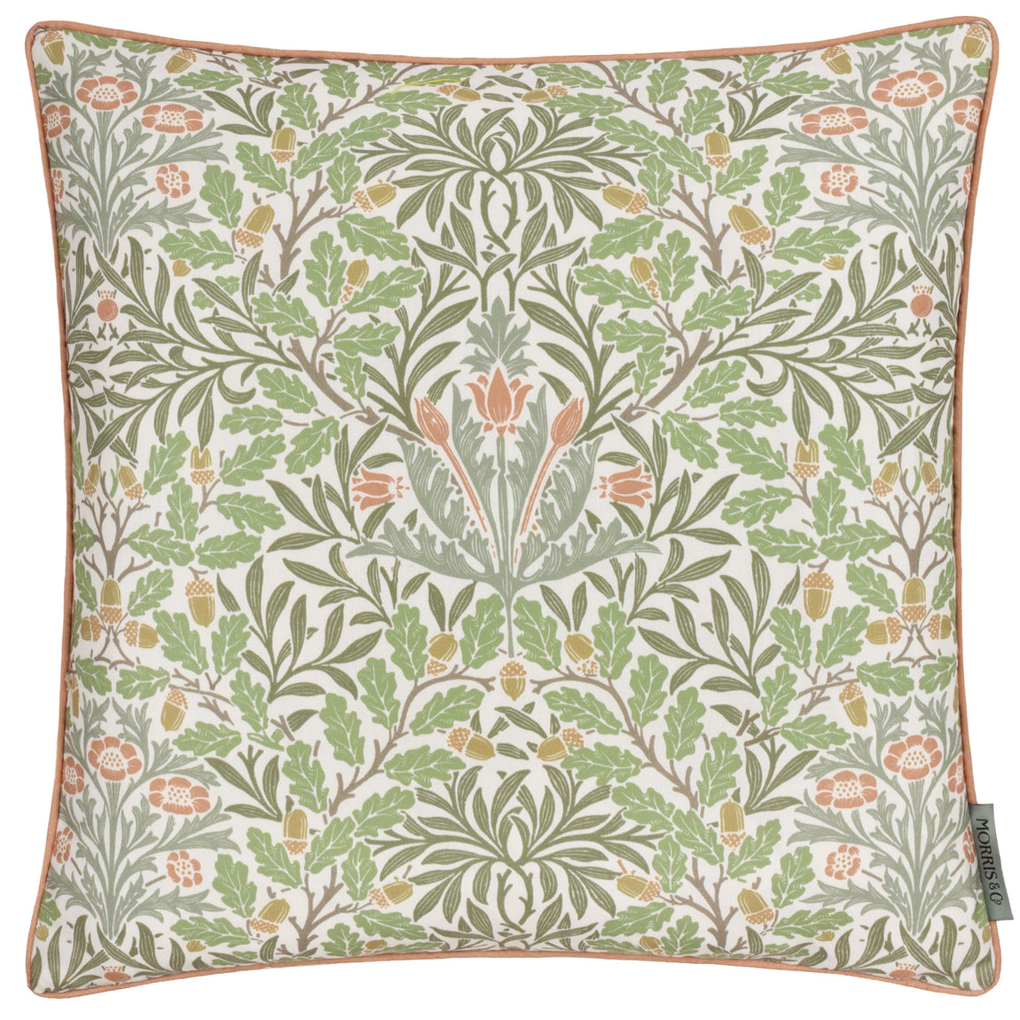 Morris & Co. Multi Acorn Printed Outdoor 45cm x 45cm Filled Cushion Stone Sage
