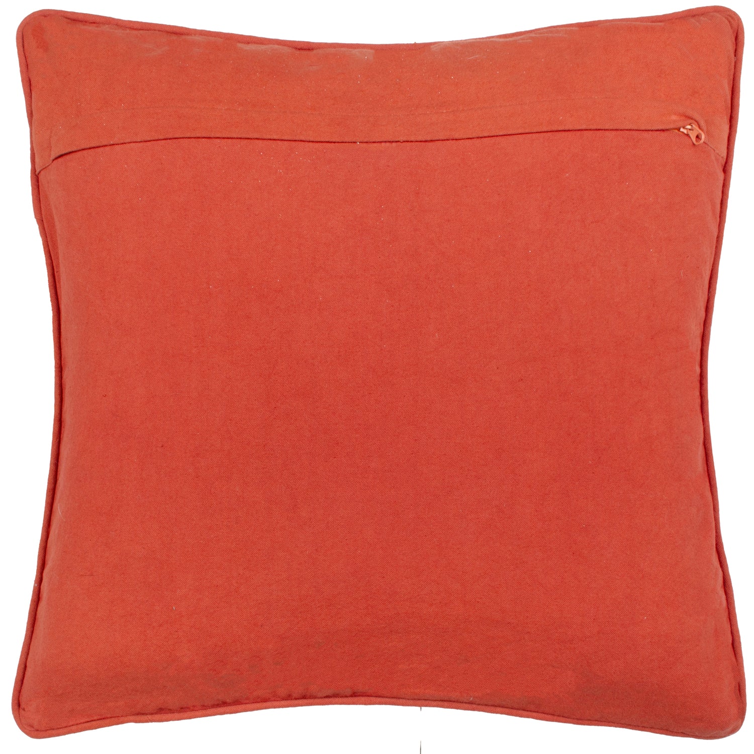 Mushroom Dell Embroidered Cotton Filled Cushion 45cm x 45cm Autumn Gold