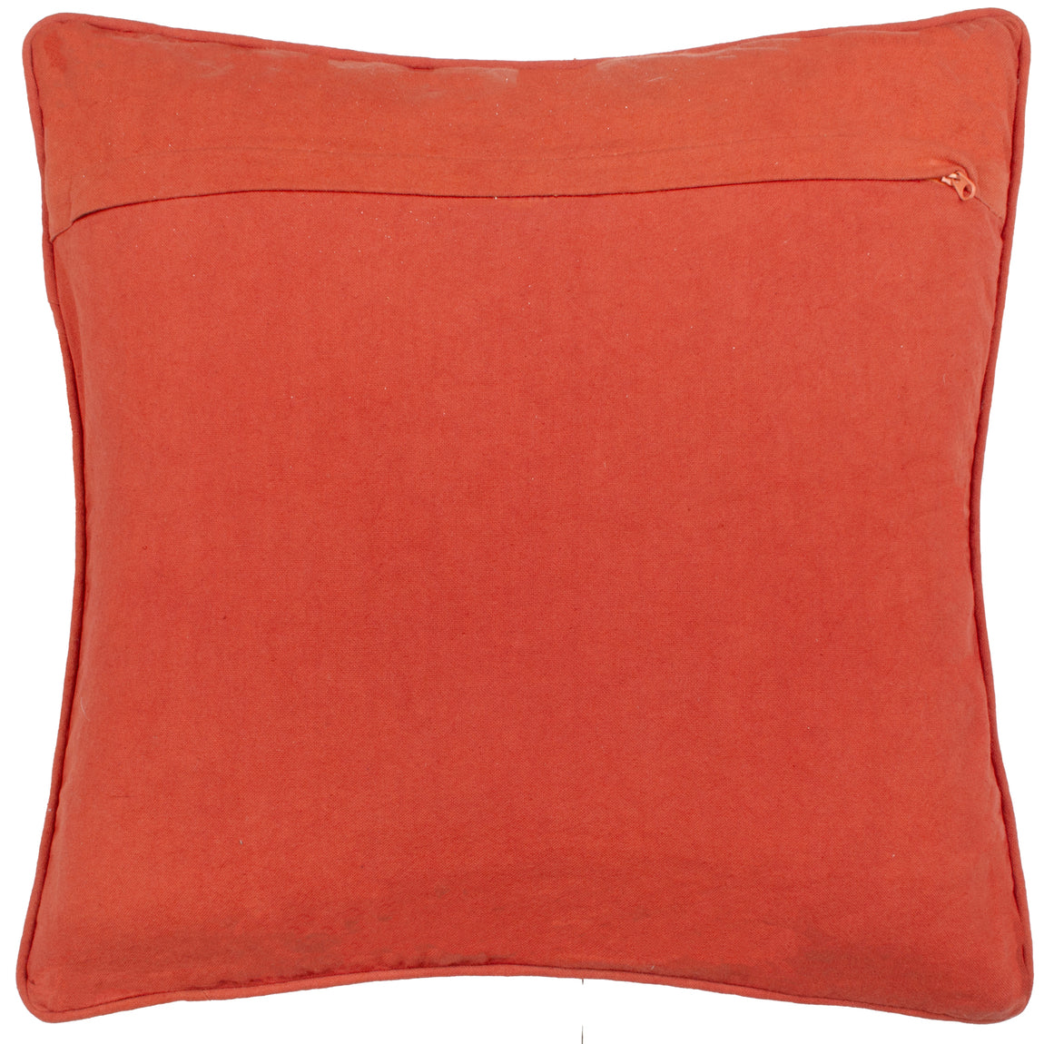 Mushroom Dell Embroidered Cotton Filled Cushion 45cm x 45cm Autumn Gold