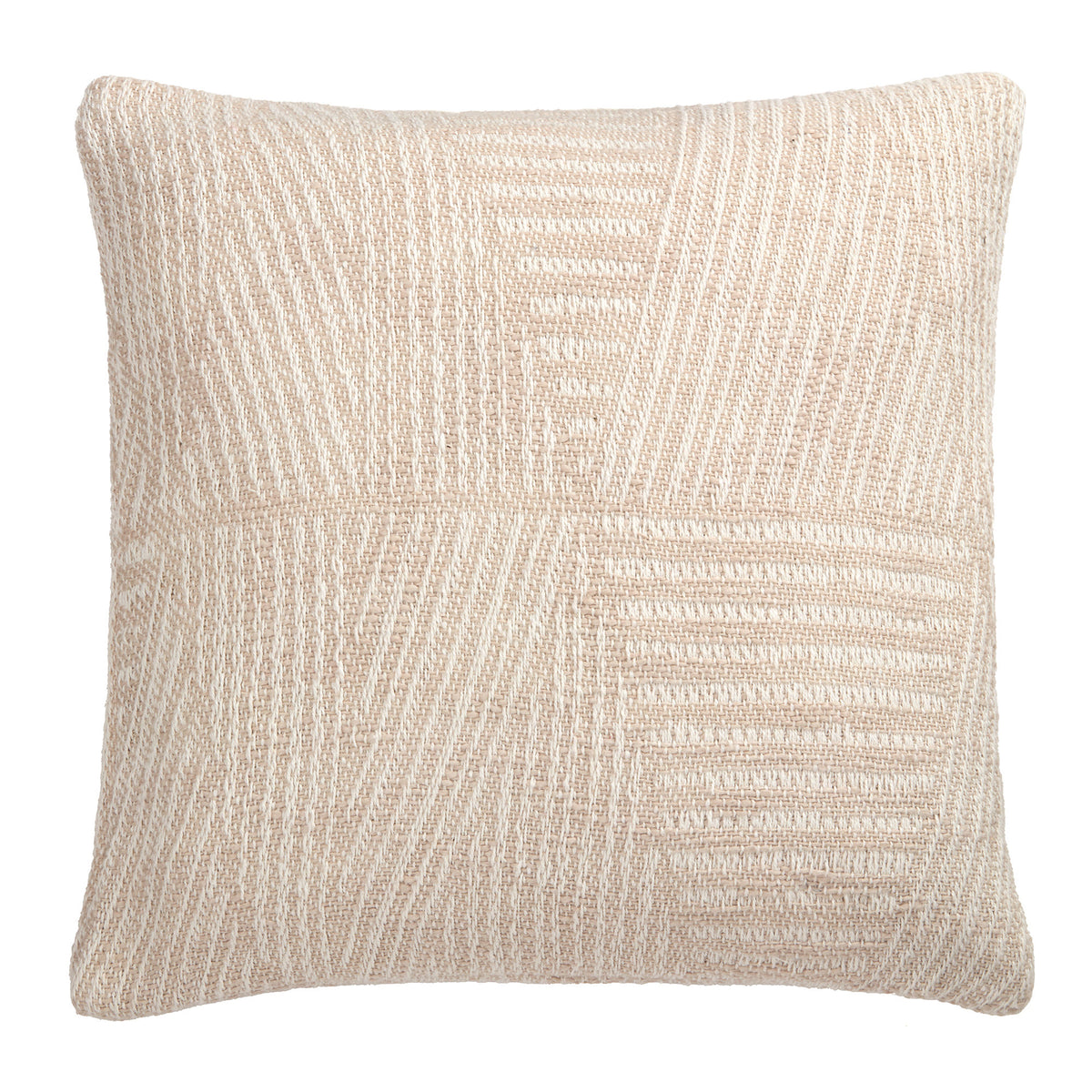 Appletree Myan Textured Geometric Filled Cushion 43cm x 43cm Natural