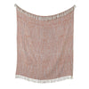 Appletree Myan Textured Geometric Throw 130cm x 180cm Terracotta