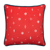 Fusion Merry Christmas Deer Velvet 43cmx43cm Filled Cushion Green