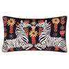 Mirrored Zebra Embroidered 30cm x 50cm Filled Boudoir Multi