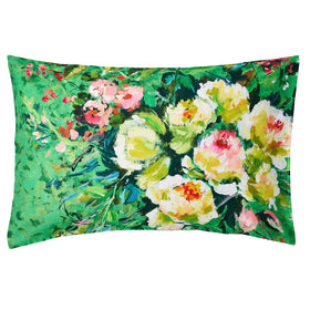 Designers Guild Margaretta Pair of Housewife Pillowcases Emerald Green