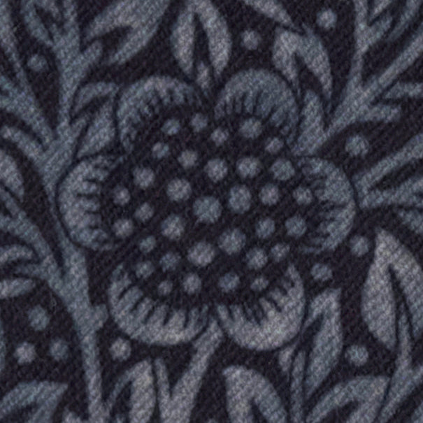 William Morris Marigold Velvet Made to Measure Roman Blind Indigo