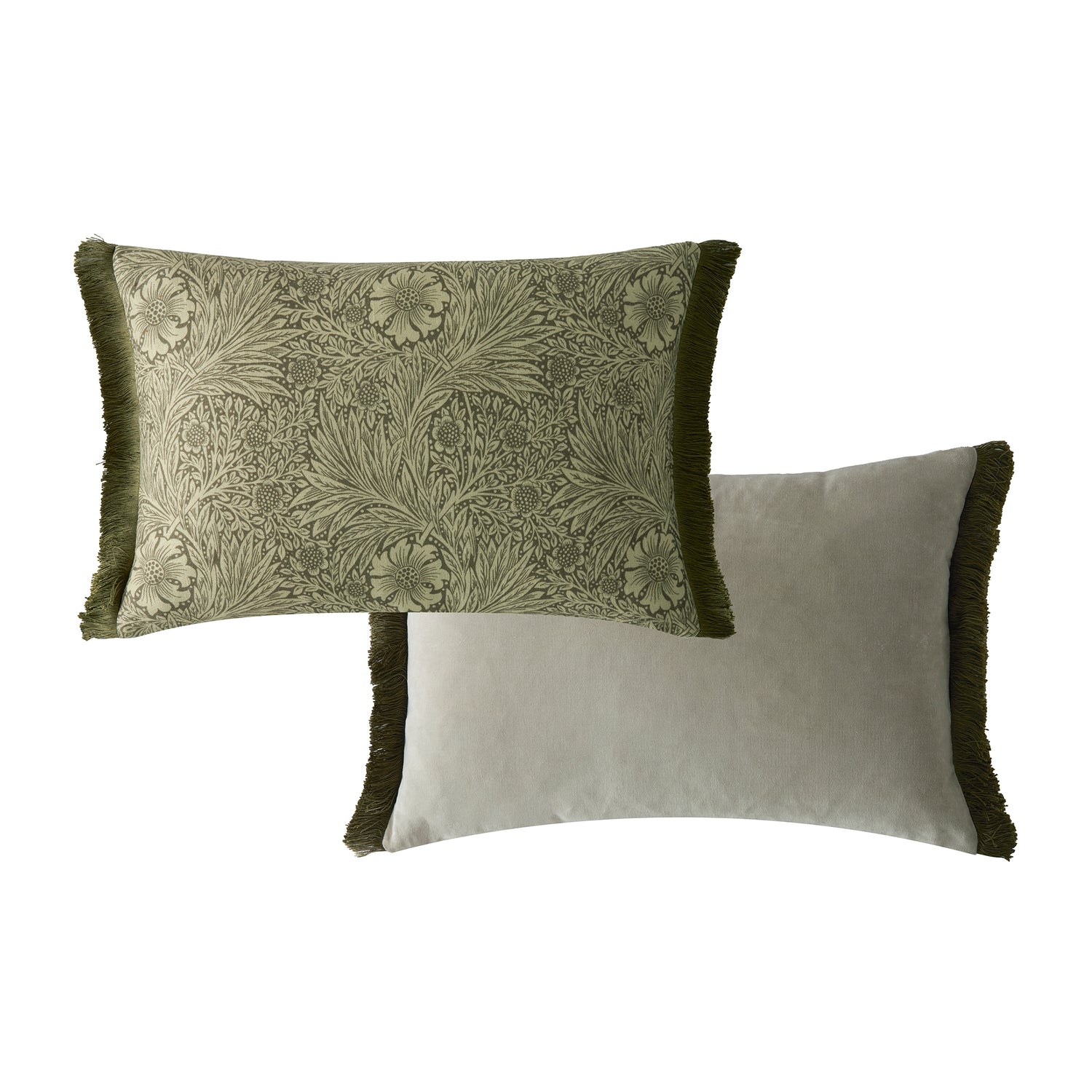 William Morris At Home Marigold 40cm x 60cm Filled Boudoir Olive