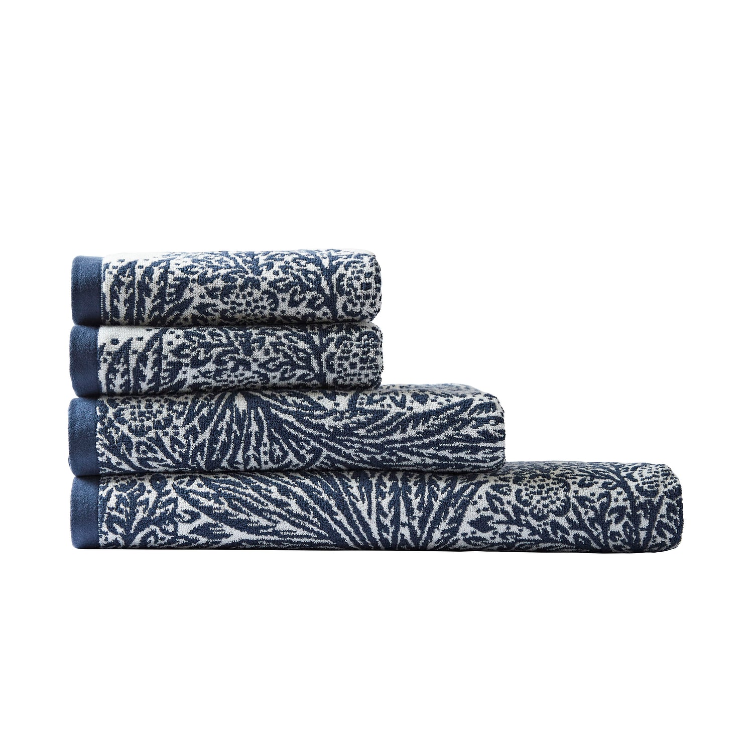 William Morris At Home Marigold Towel Prussian Blue