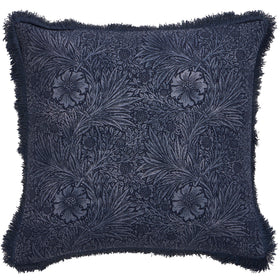 William Morris At Home Marigold 50cmx50cm Filled Cushion Prussian Blue