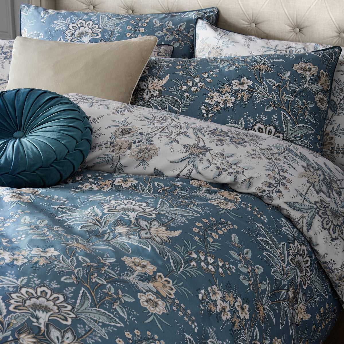 Laura Ashley Marlbrook Duvet Cover Bedding Set Dusky Seaspray