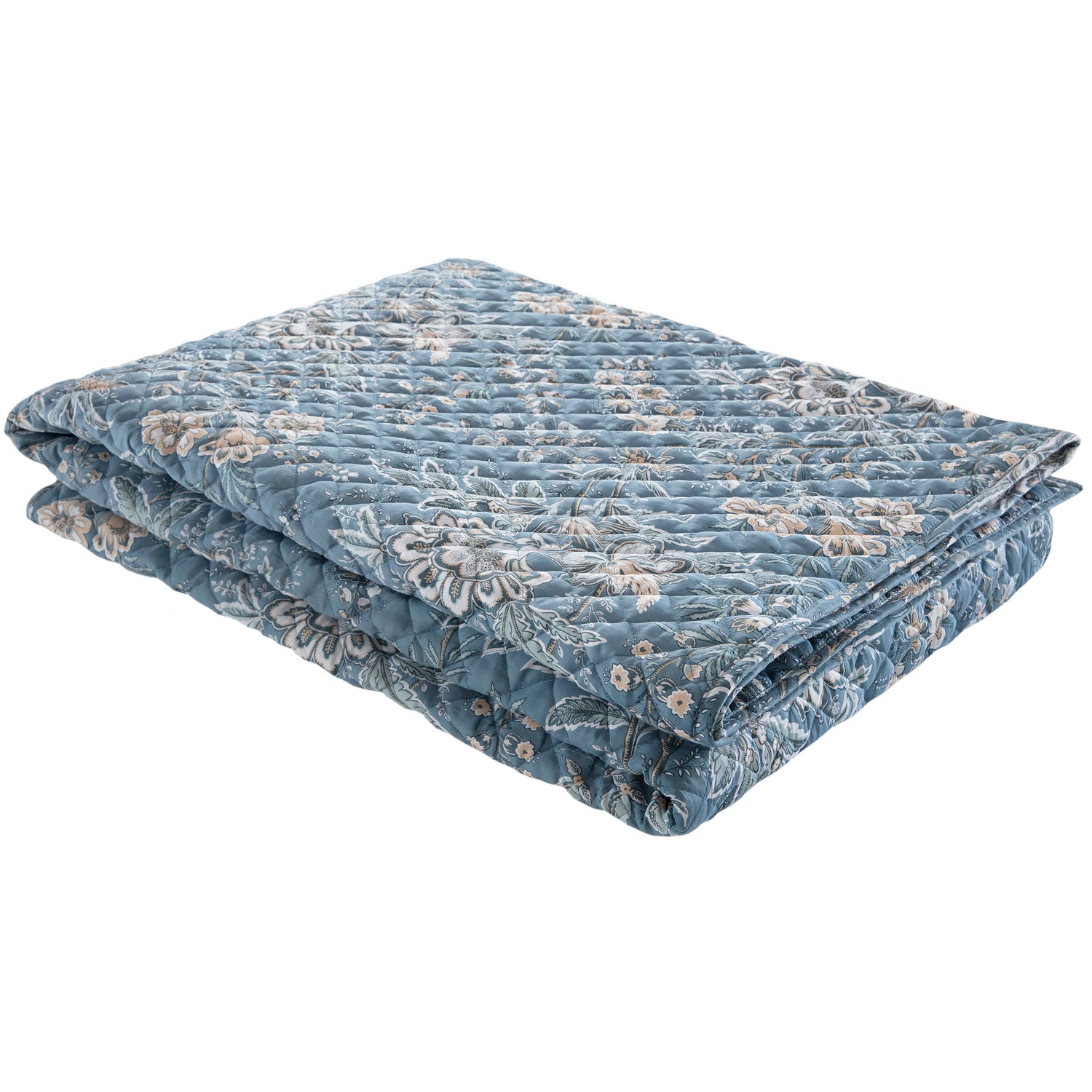 Laura Ashley Marlbrook 235cm x 235cm Bedspread Dusky Seaspray