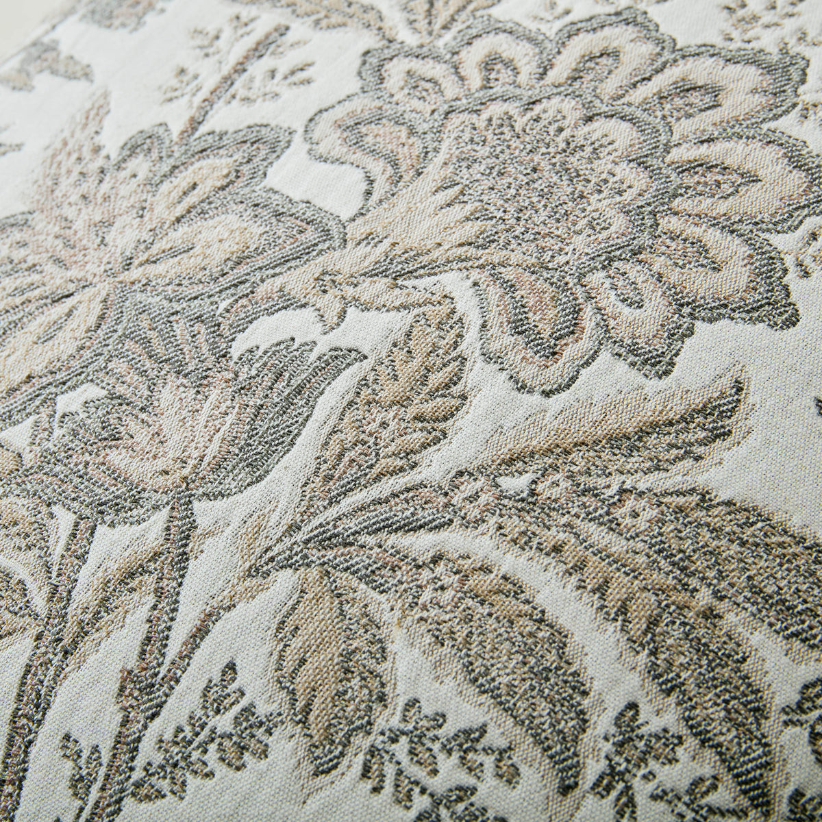 Laura Ashley Marlbrook Jacquard 45cm x 45cm Filled Cushion Truffle