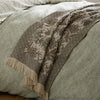 Laura Ashley Marlbrook Jacquard 120cm x 170cm Throw Truffle