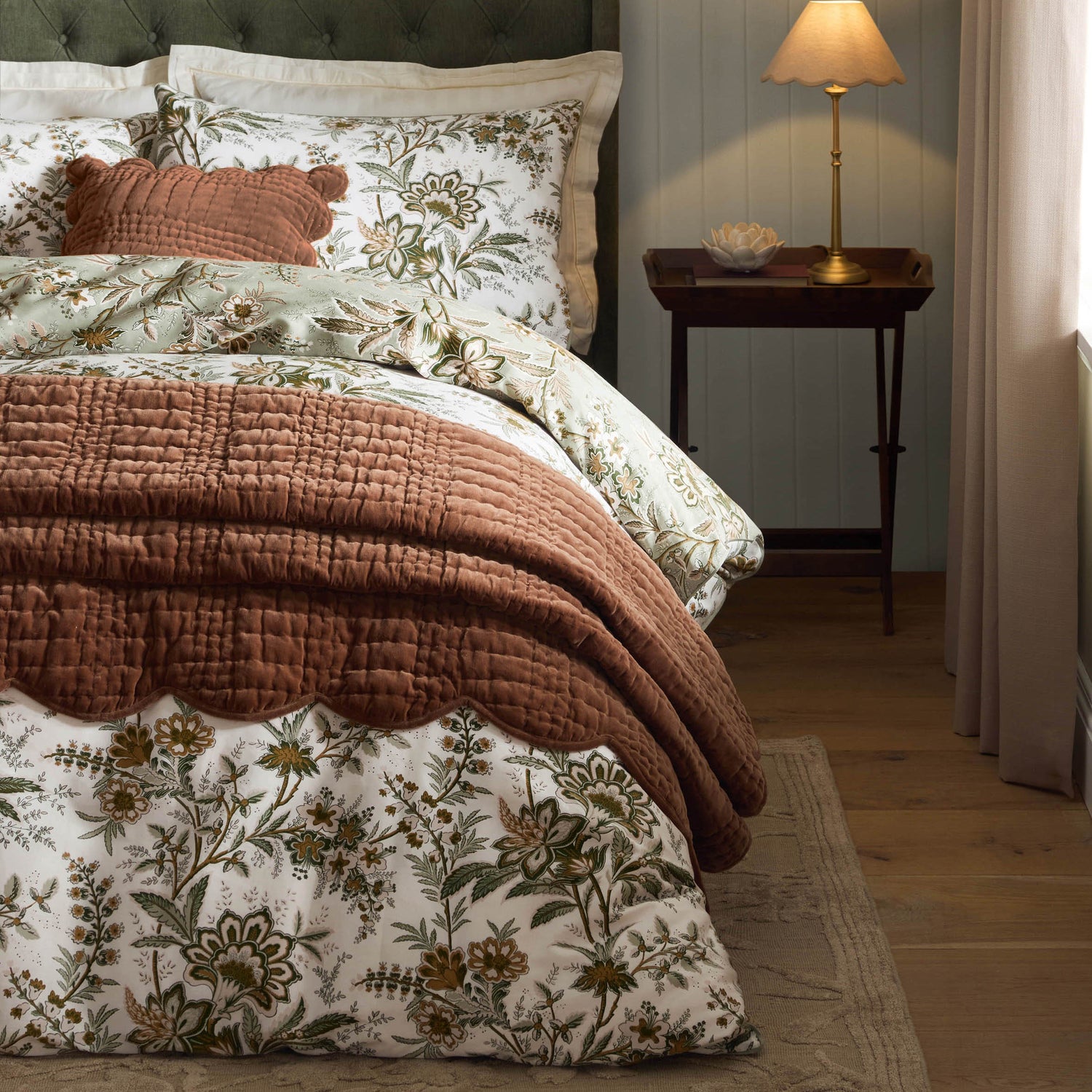 Laura Ashley Marlbrook Duvet Cover Bedding Set Sage