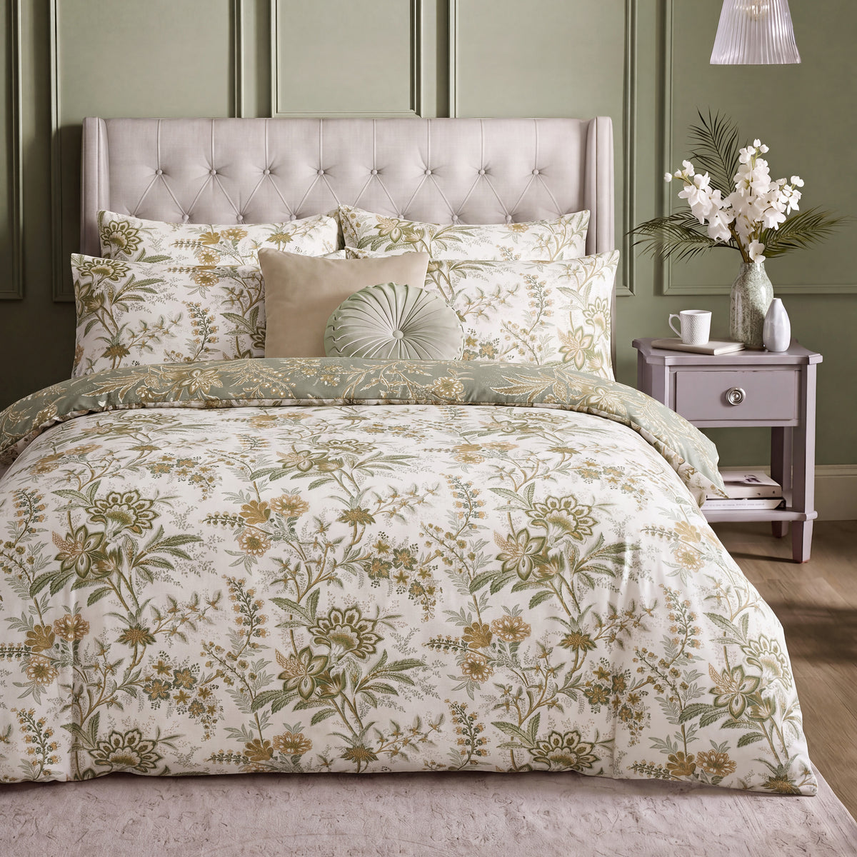 Laura Ashley Marlbrook Duvet Cover Bedding Set Sage