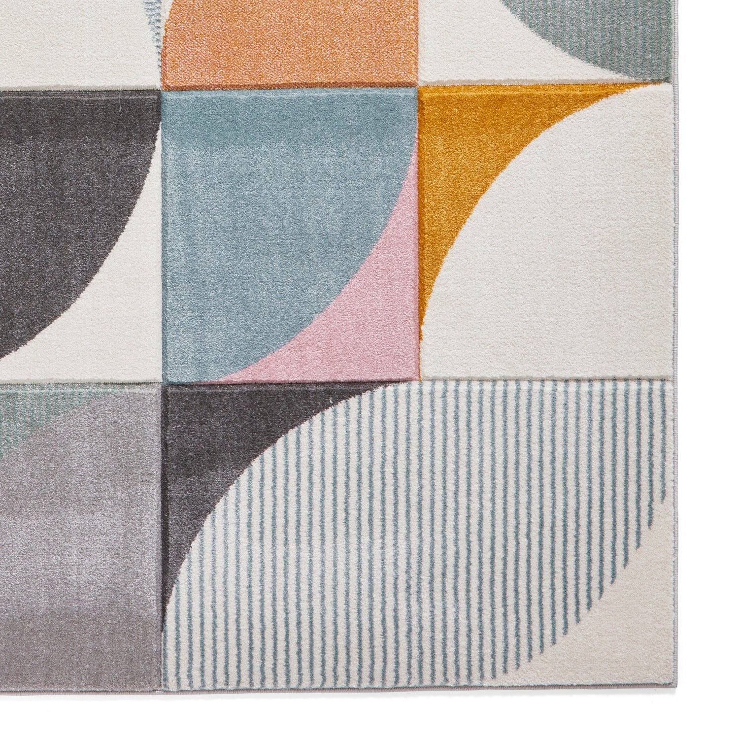 Matrix FE663 Hand Carved Rug Multi Grey