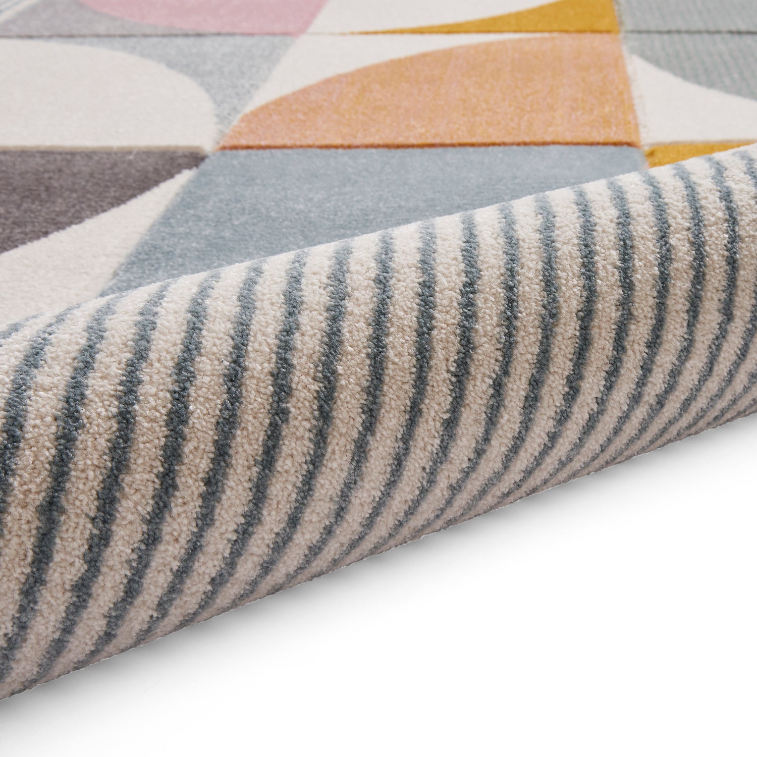 Matrix FE663 Hand Carved Rug Multi Grey