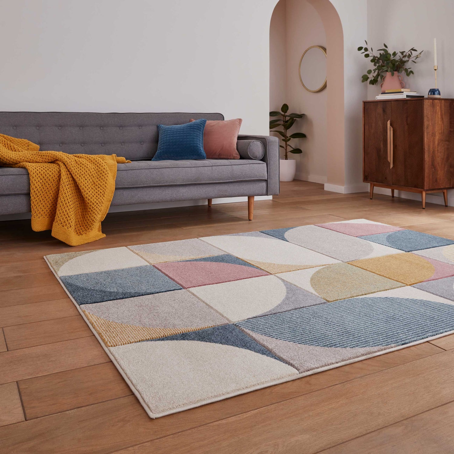 Matrix FE663 Hand Carved Rug Multi