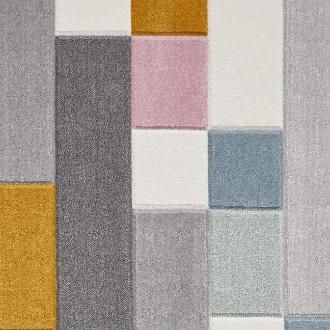 Matrix E7918 Modern Geometric Rug Multi