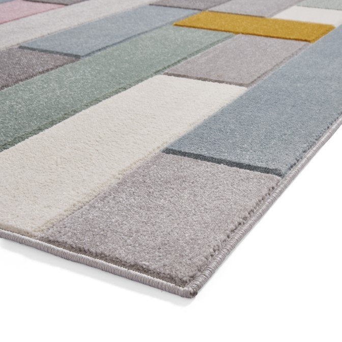 Matrix E7918 Modern Geometric Rug Multi