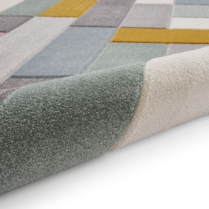 Matrix E7918 Modern Geometric Rug Multi