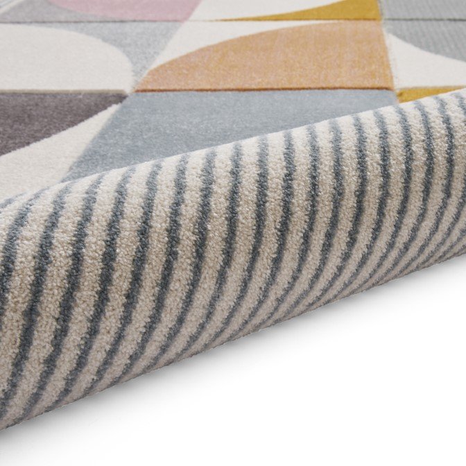 Matrix FE663 Modern Geometric Rug Multi Grey