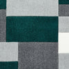Matrix MT61 Modern Geometric Rug Grey Green