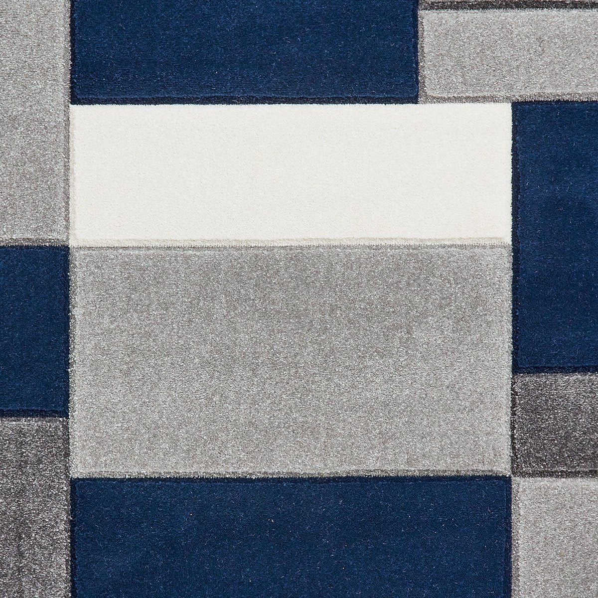 Matrix MT61 Modern Geometric Rug Grey Navy