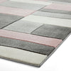 Matrix MT61 Modern Geometric Rug Grey Rose