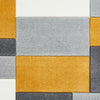 Matrix MT61 Modern Geometric Rug Grey Yellow