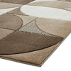 Matrix MT63 Modern Geometric Rug Beige Brown