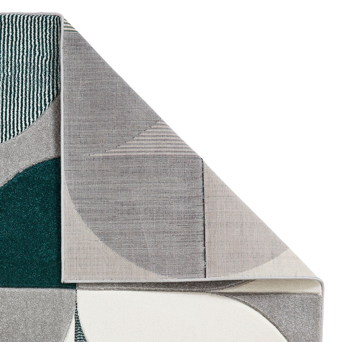 Matrix MT63 Modern Geometric Rug Grey Green