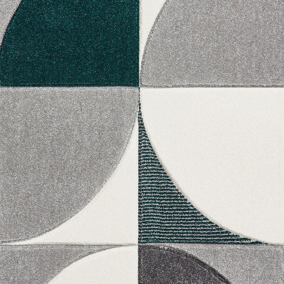 Matrix MT63 Modern Geometric Rug Grey Green