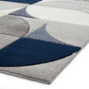 Matrix MT63 Modern Geometric 160cm x 220cm Rug Grey Navy
