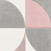 Matrix MT63 Modern Geometric 80cm x 150cm Rug Grey Rose