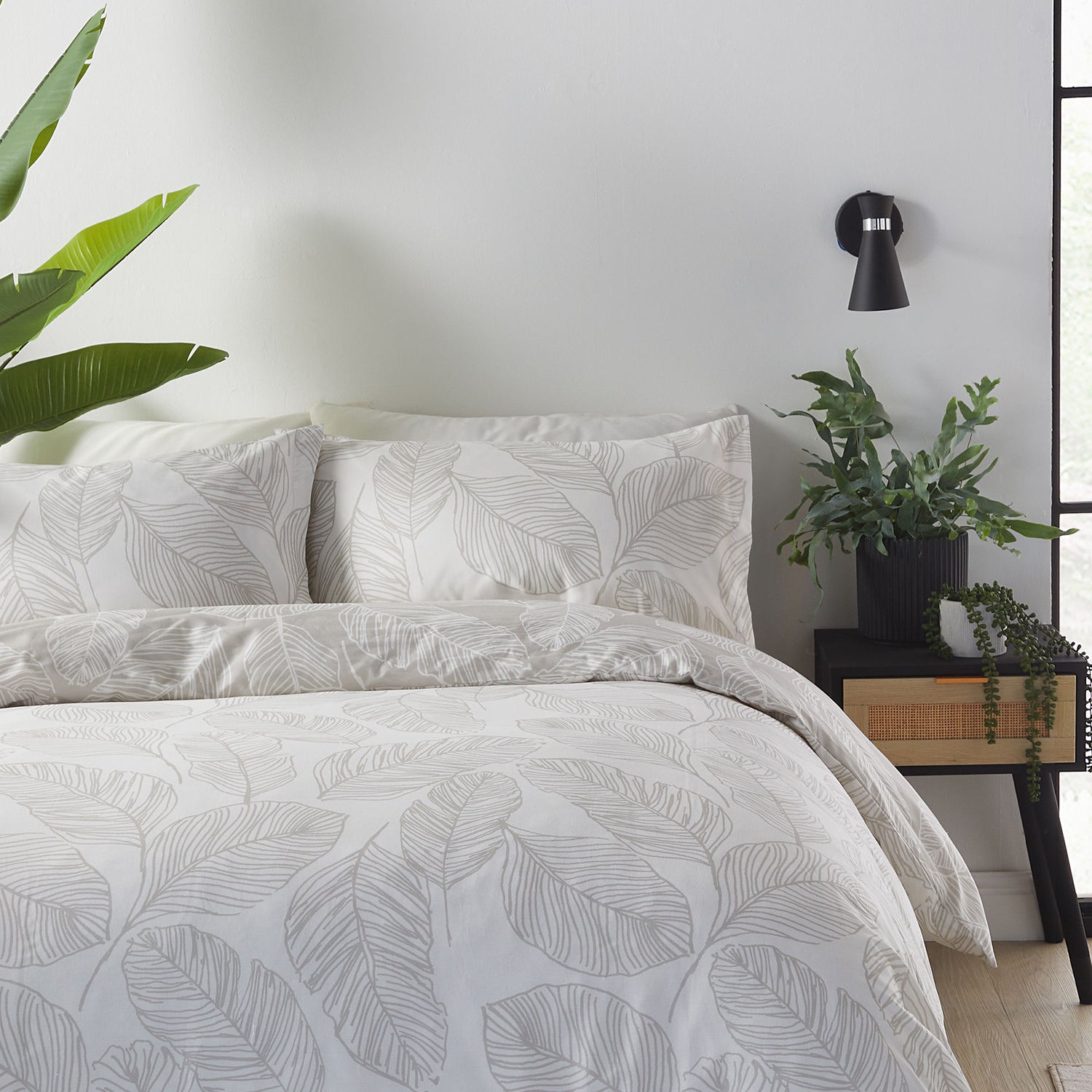 Fusion Matteo Duvet Cover Bedding Set Natural