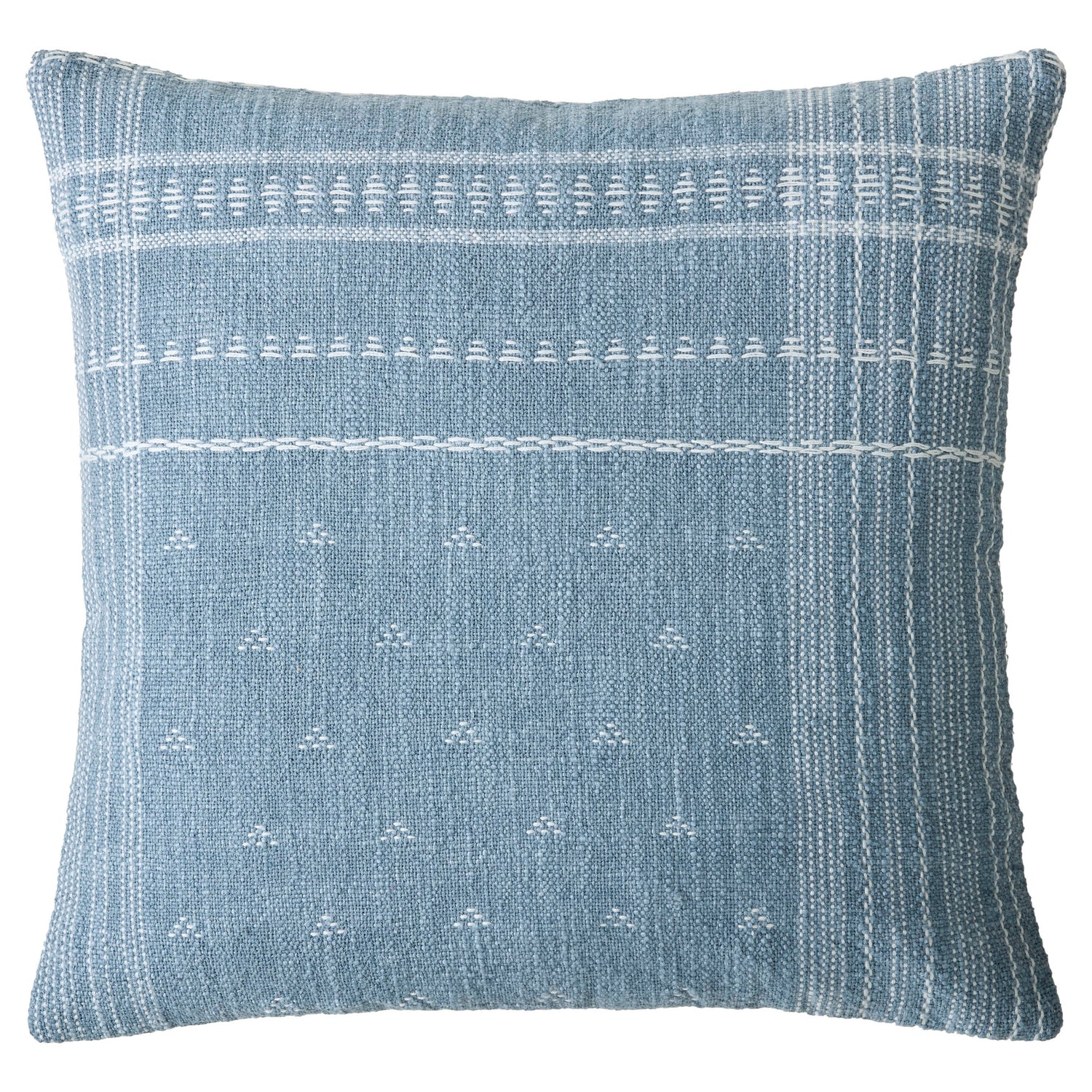 Laura Ashley Mawsley 45cm x 45cm Filled Cushion Denim Blue