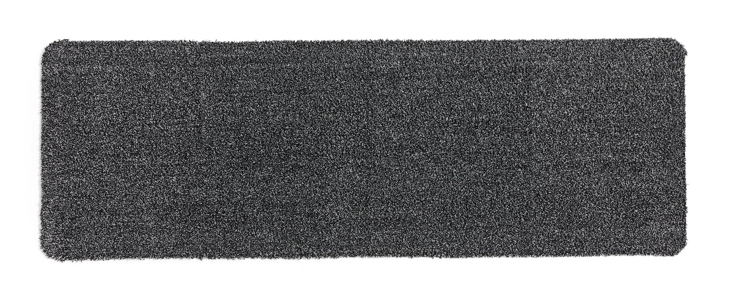 Maxi Washable Runner Mat Black White