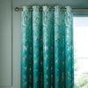 Clarissa Hulse Meadow Grass Ready Made Eyelet Curtains Teal
