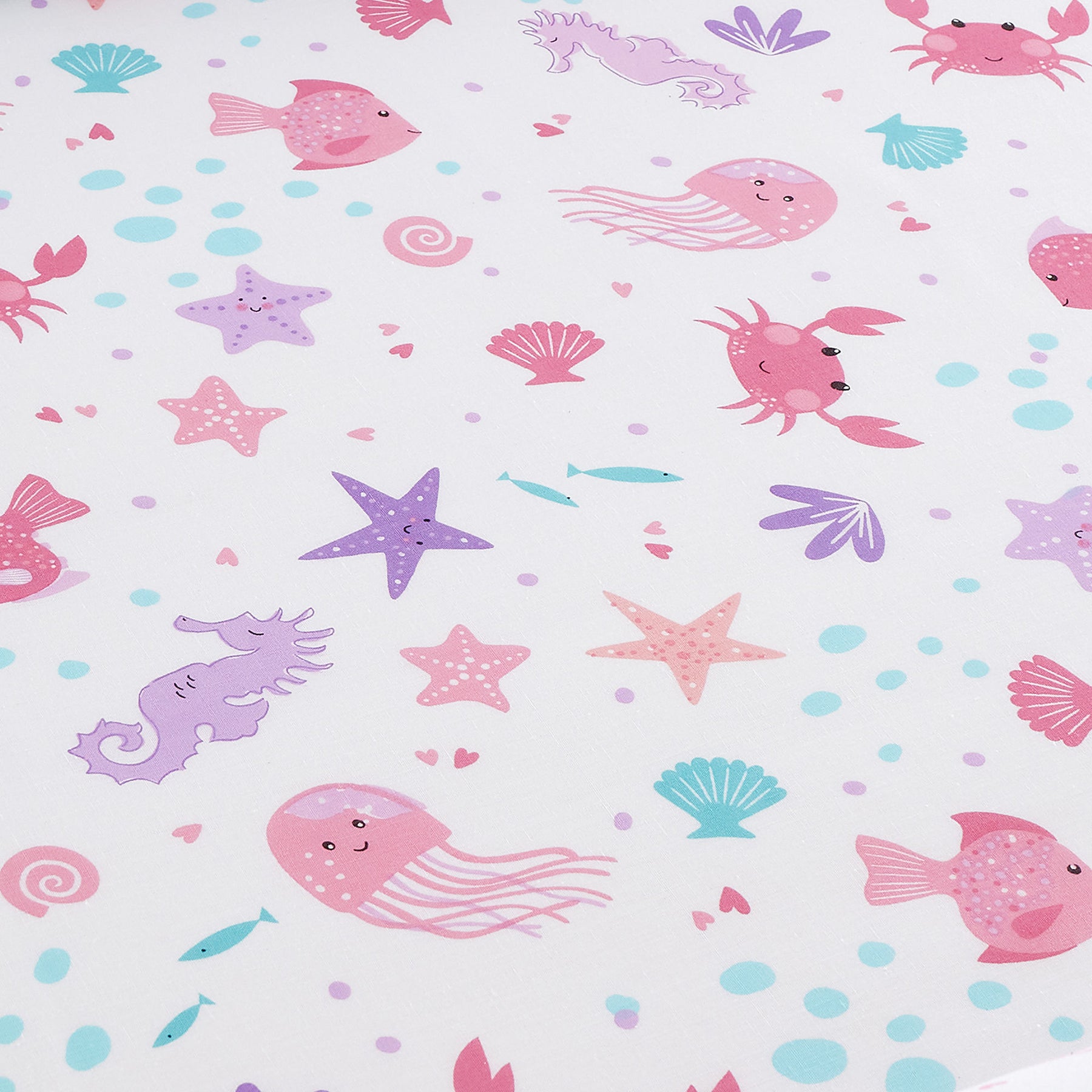 Bedlam Mermaid Vibes Bed Linen Fitted Sheet Aqua
