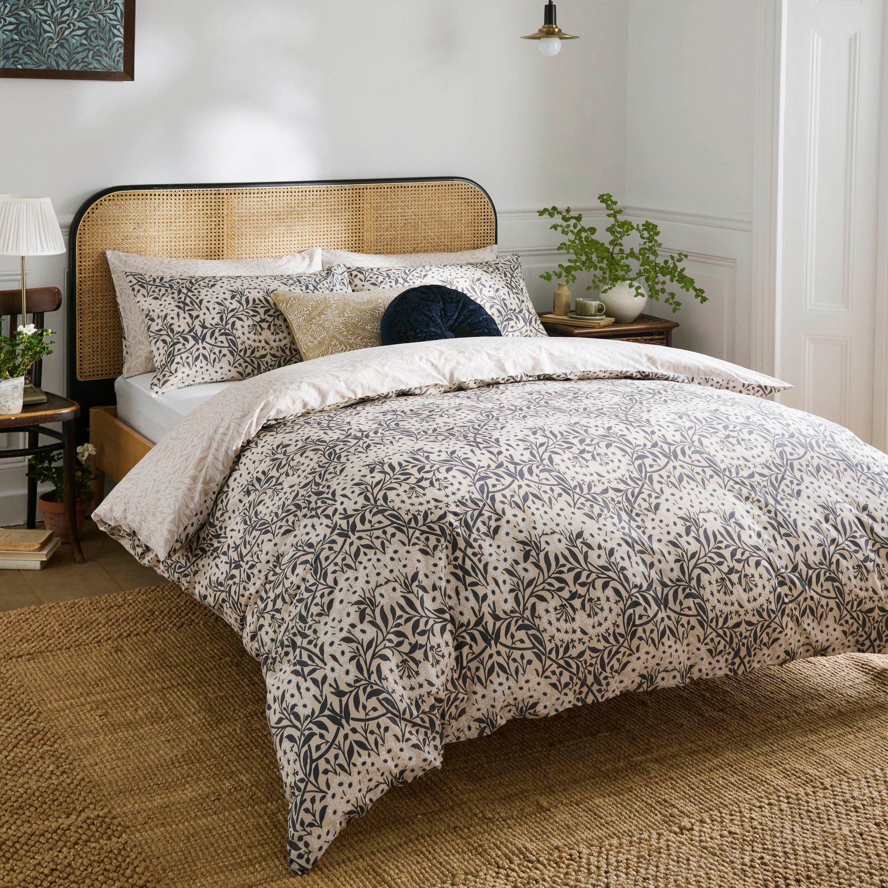 William Morris At Home Michaelmas Daisy Duvet Cover Bedding Set Linen